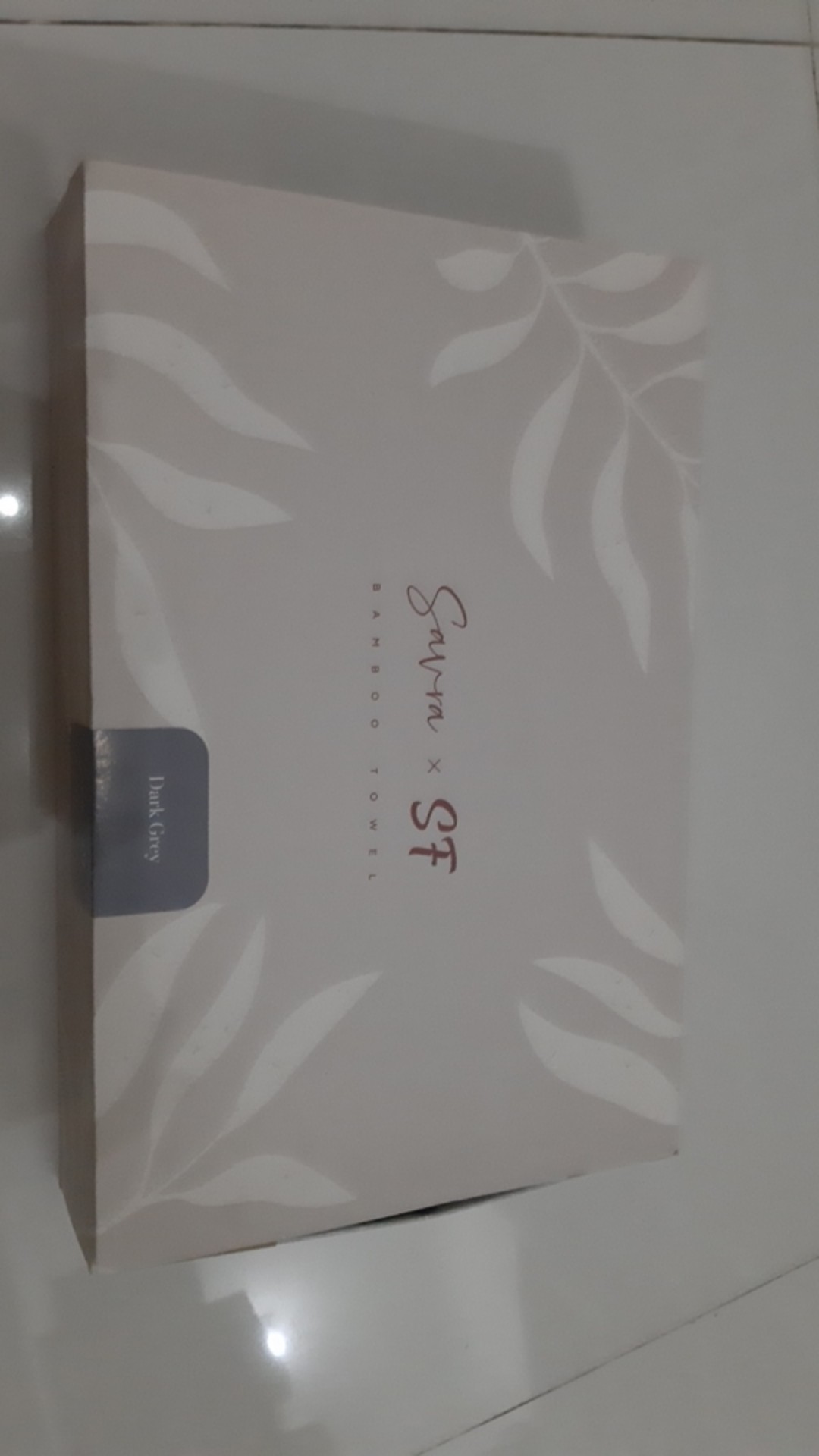 Handuk Savra X Sf Bamboo Towel Dark Grey