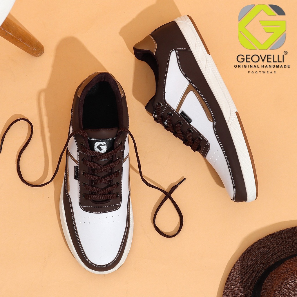 Sepatu sneaker pria kasual geovelli footwear ukuran jumbo 44-39