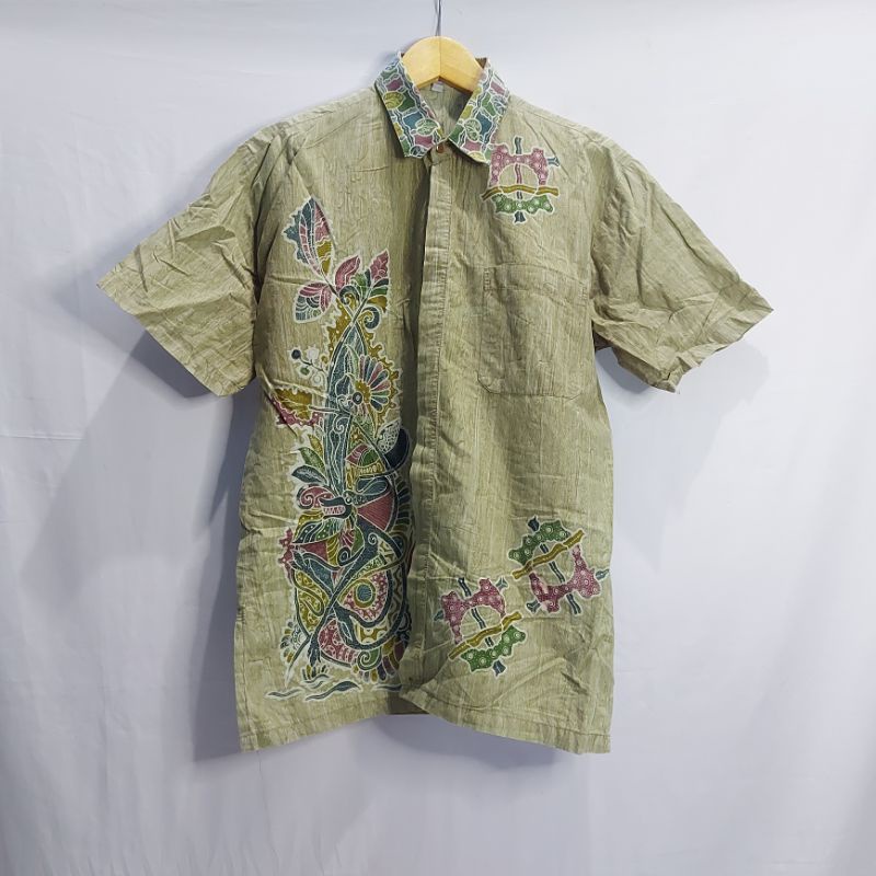 Pl Kemeja Pria Batik Kencana Ungu L