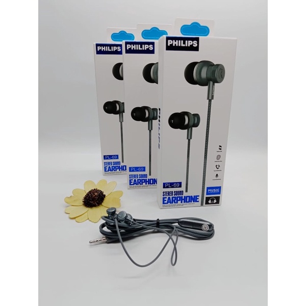 PROMO HANDSFREE HF PL69 NEW MATERIAL EARPHONE STEREO PROTON AUDIO PL-69