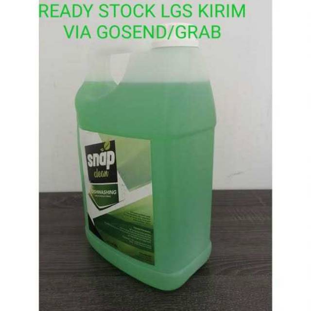 Snap Clean Dishwash soap sabun cuci piring 4 liter