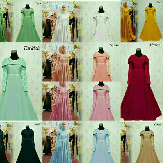 Zivana Dress / Baju lebaran Couple / kondangan / gamis remaja / Bumil / Bridesmaid / wisuda / lamaran / ukuran kecil hingga jumbo