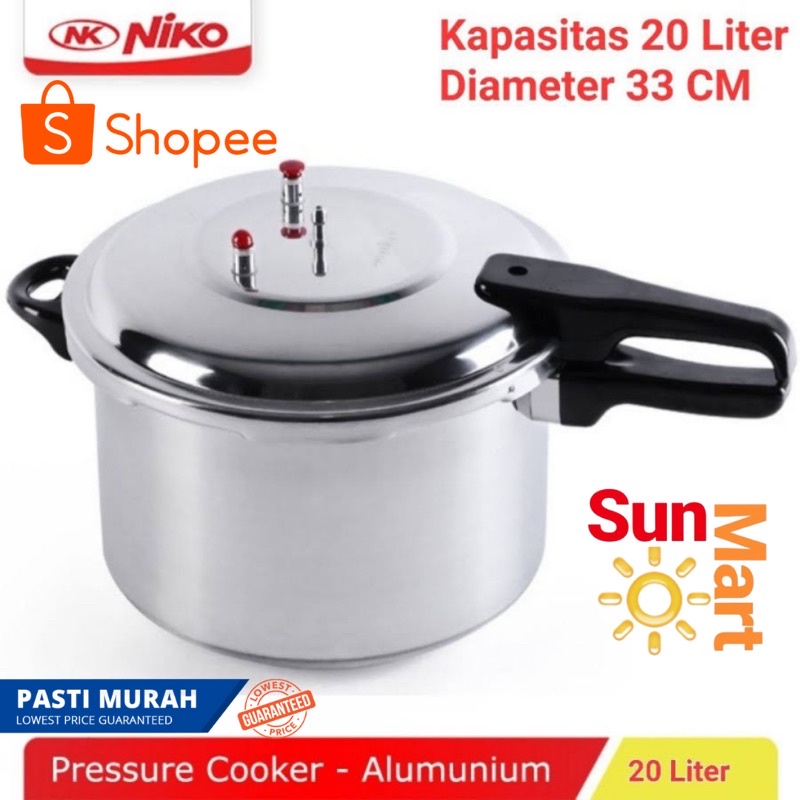 TERMURAH!! Panci Presto Niko NK 182 L (Ukuran 20 Liter) / pressure cooker jumbo