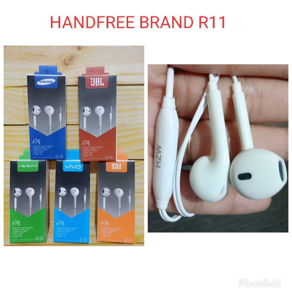 HEADSET HANDSFREE BRANDED R11 SAMSUNG XIAOMI OPPO VIVO JBL