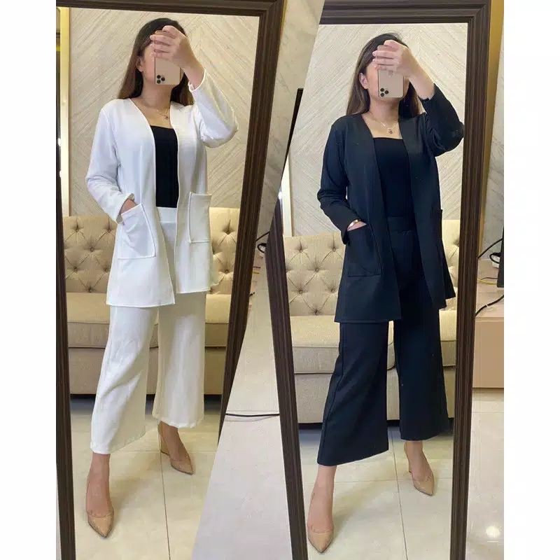 BLAZER SET CELANA KULOT (INNER NOT INCLUDE)