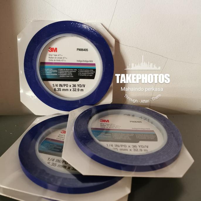 

HARGA SPESIAL Vinyl tape blue/biru 3m 471+ masking tape
