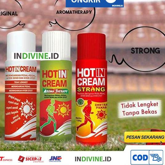XWF Hot In Cream Strong 60g 120g 60ml 120ml Botol / Tube Balsem Krim Pegal Nyeri Otot Sendi Hotin Kr