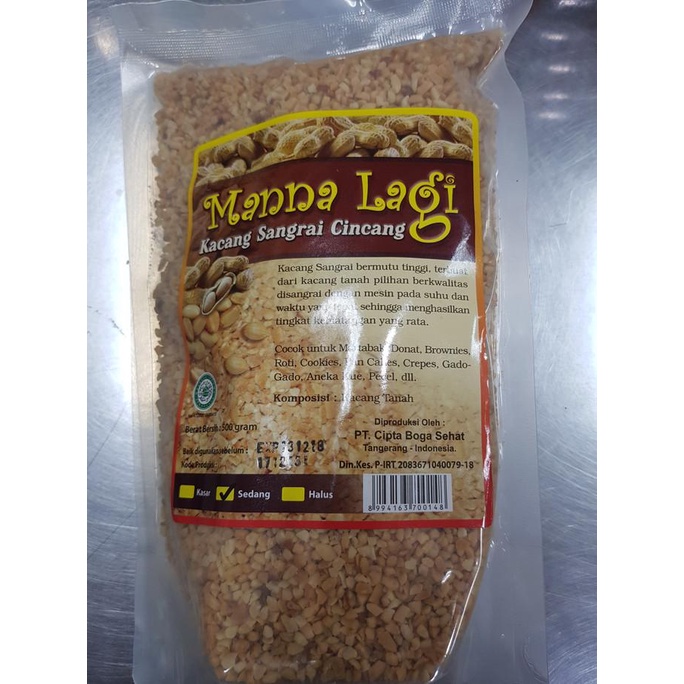

Kacang Tanah Sangrai / Cincang Kasar MANALAGI hancur topping 500gr TERLARIS TERPERCAYA ORIGINAL