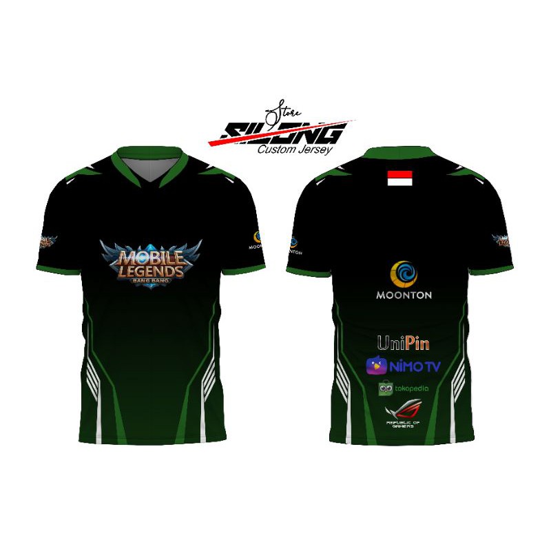 Custom Jersey Baju Kaos Gaming Mobile Legend