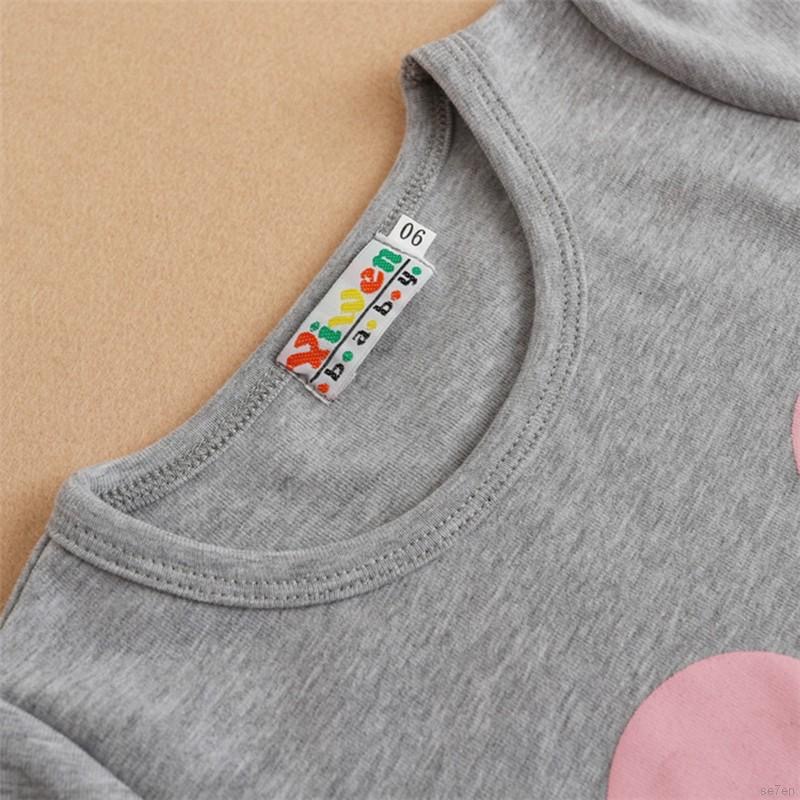 Kaos T-Shirt O-Neck Lengan Pendek Motif Minnie/Mickey Mouse untuk Anak