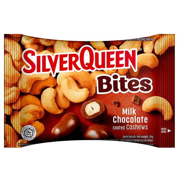 

COKELAT- SILVER QUEEN BITES MILK CHOCOLATE 35 G -COKELAT.