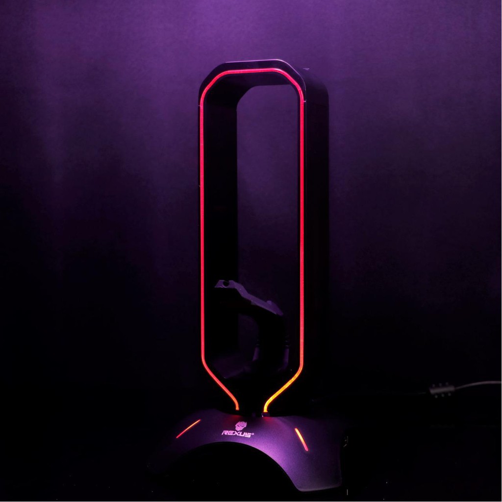 Rexus J3 Bungee Headset Standing RGB with USB Hub