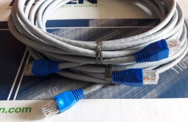 Belden Kabel Lan 10 meter UTP Cat6 siap pakai sudah dicrimping rj45 Belden 7814A Abu abu