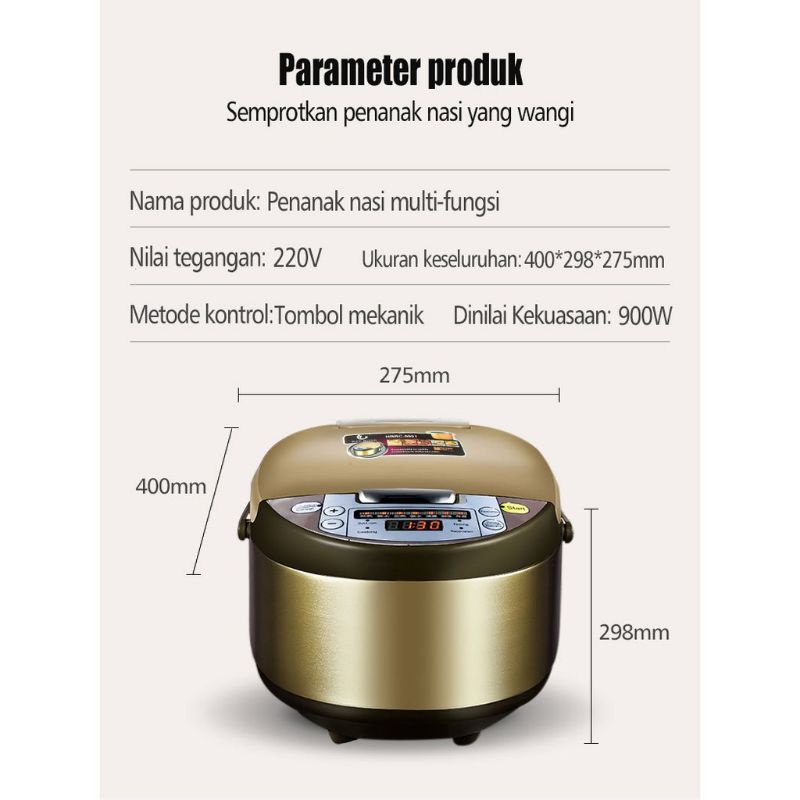 han river HRRC-0001 2 L rice cooker