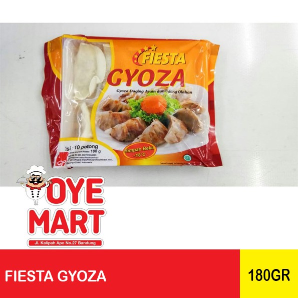 FIESTA GYOZA 180GR /PANGSIT UDANG DAN AYAM