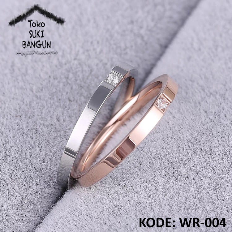 Cincin Wanita Women Ring Titanium Stainless Steel WR-004