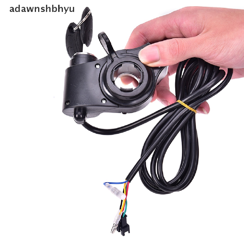 Adawnshbhyu Bikes Finger Thumb Throttle Dengan Power Switch LCD Display Switch Stang Grips