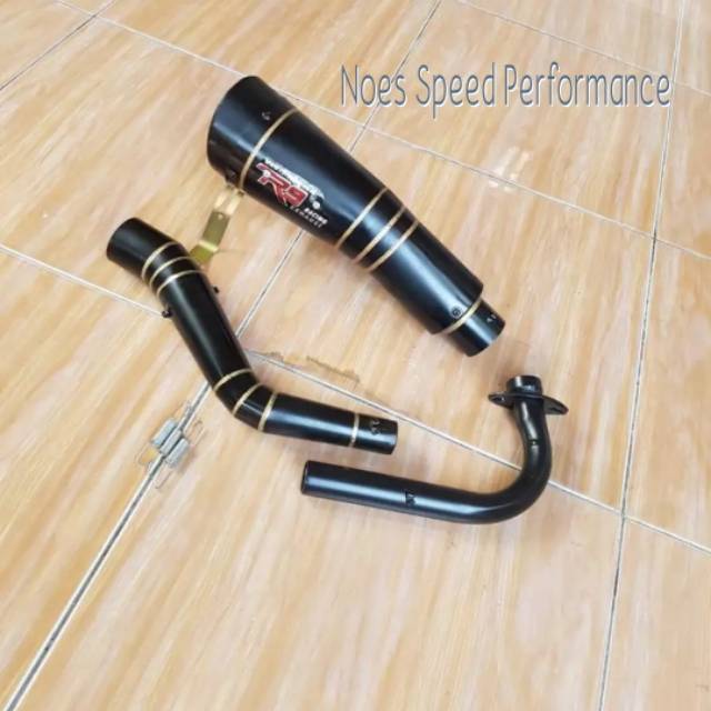 Knalpot racing Yamaha Nmax. Aerox. Xmax KNALPOT R9 H2 BLACK SERIES
