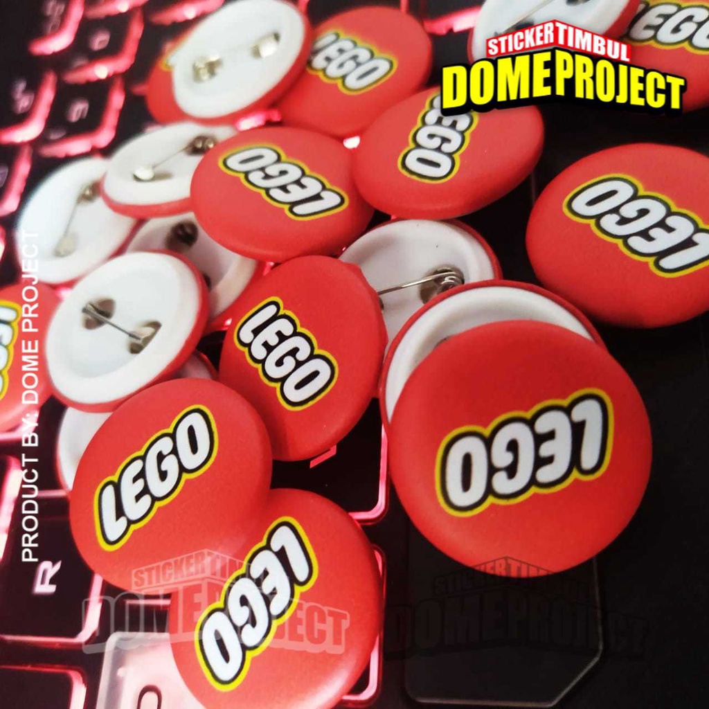 LEGO PIN PENITI 25MM BUTTON PIN AKSESORIES ROMPI AKSESORIES TAS