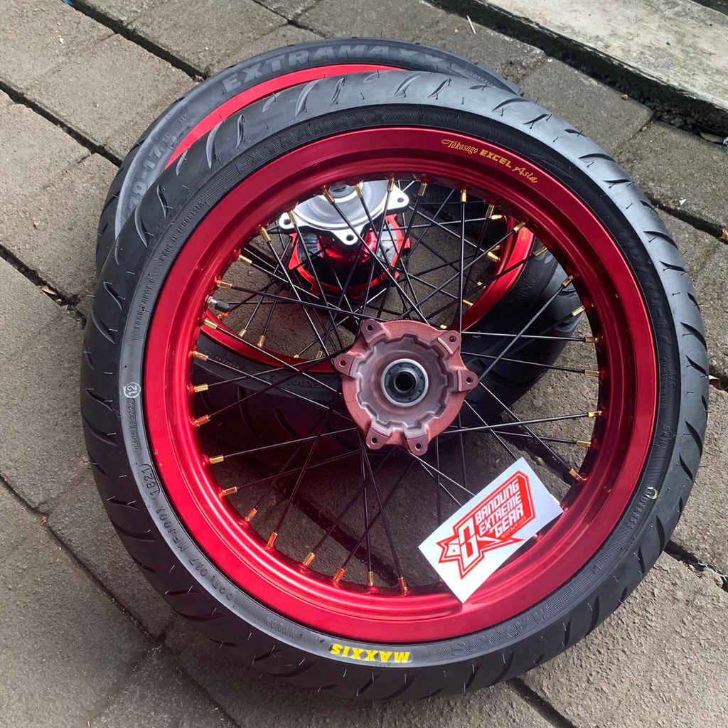 BANSET HONDA CRF 150 L SUPERMOTO VELG TK EXCELL TAKASAGO TERLARIS