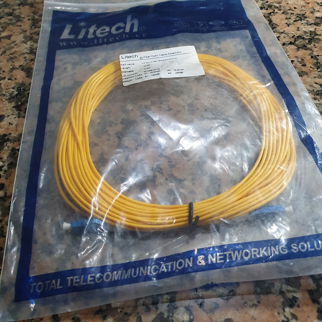 Patchcord 10m LC.PC - LC.PC  Patch Cord Fiber Optic Patchcore Simplex