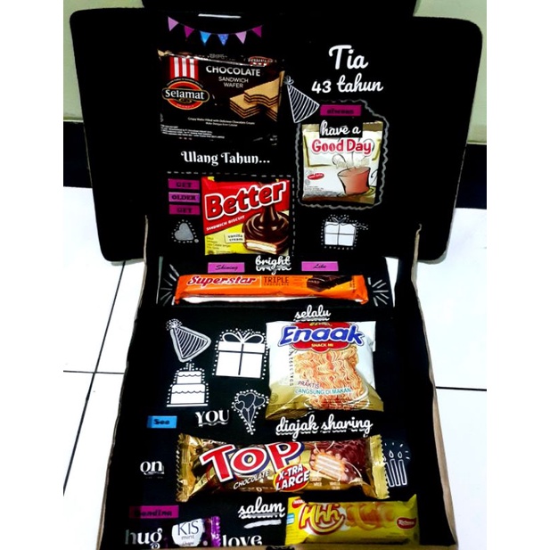 

SNACK BOX I KADO UNIK I KADO SUSUN KATA I GIFT BOX