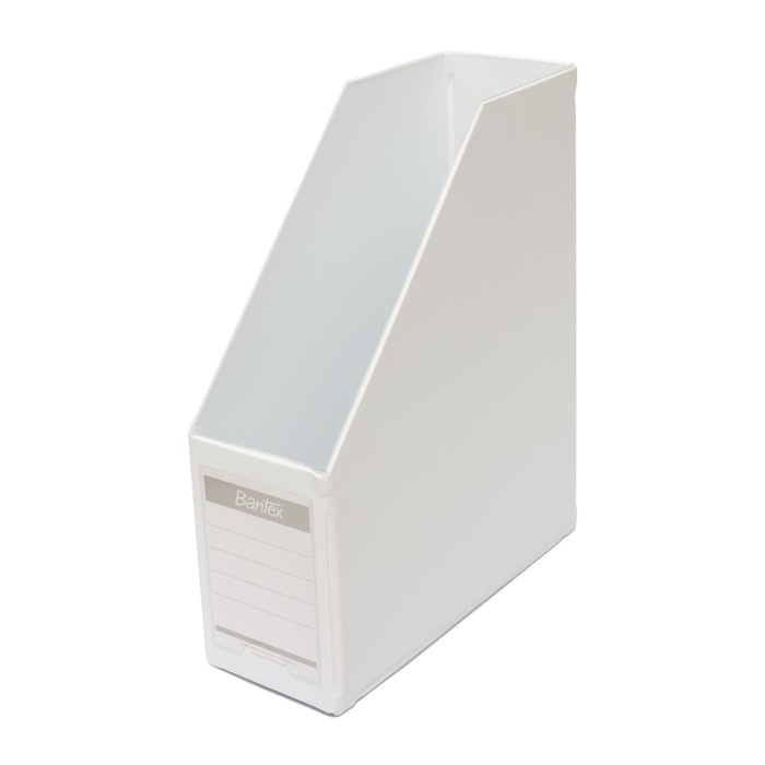

READY Bantex Magazine File (Box File) A4 10cm White #4012 07 BERMUTU