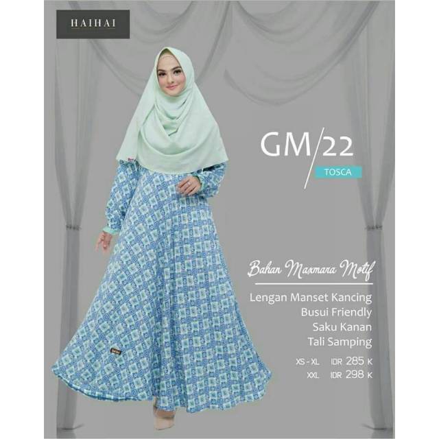 HAIHAI GAMIS KATUN GM 22 TOSCA / BIRU