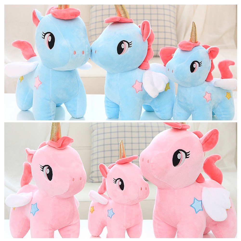 【TK】10/20/25cm Kawaii Unicorn Plush Toy Soft Stuffed Unicorn Soft Dolls Animal Horse Toys For Children Girl Pillow Birthday Gifts