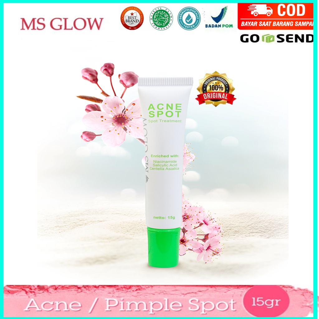 MS GLOW ACNE SPOT GEL OLES JERAWAT