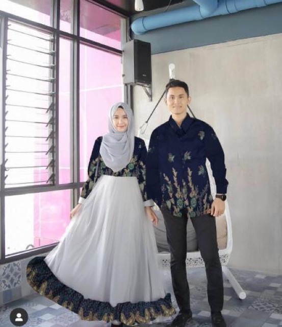 ZR Cp rinjani / Baju psangan muslim / couple batik murah