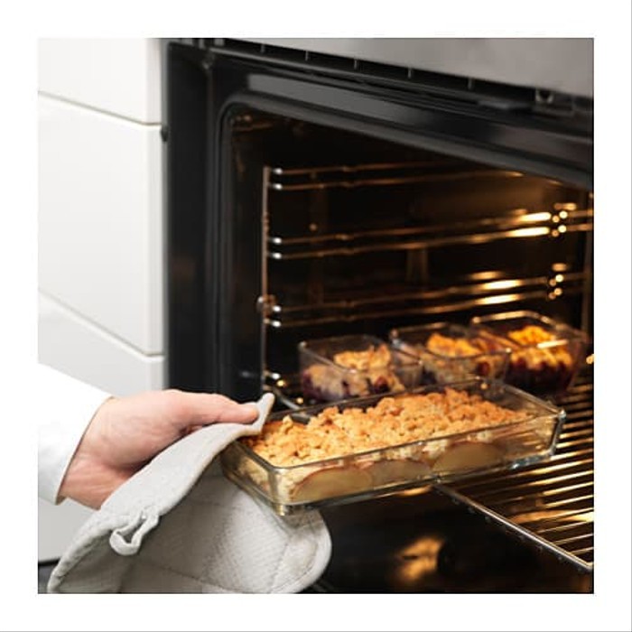 Buruan Beli - Mixtur Piring Saji Aman Utk Oven Set Isi 4Pc,Kaca Bening,Mangkuk Kecil