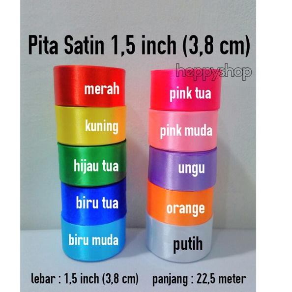 

MurahBanget!!! Pita Satin 1,5 inch (3,8 cm)