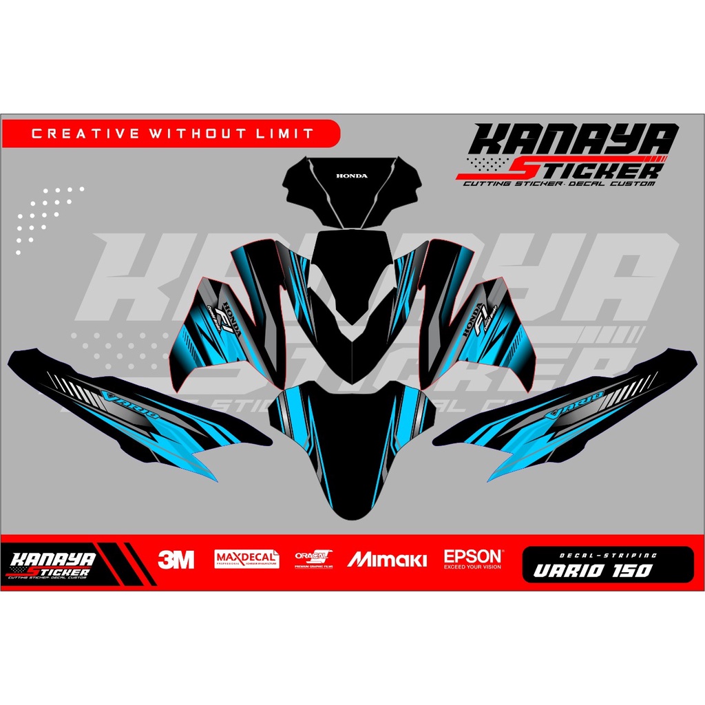 Decal Vario 150 / Sticker Decal vario Techno 150 / Decal Honda vario 150 / Decal Custom Honda vario