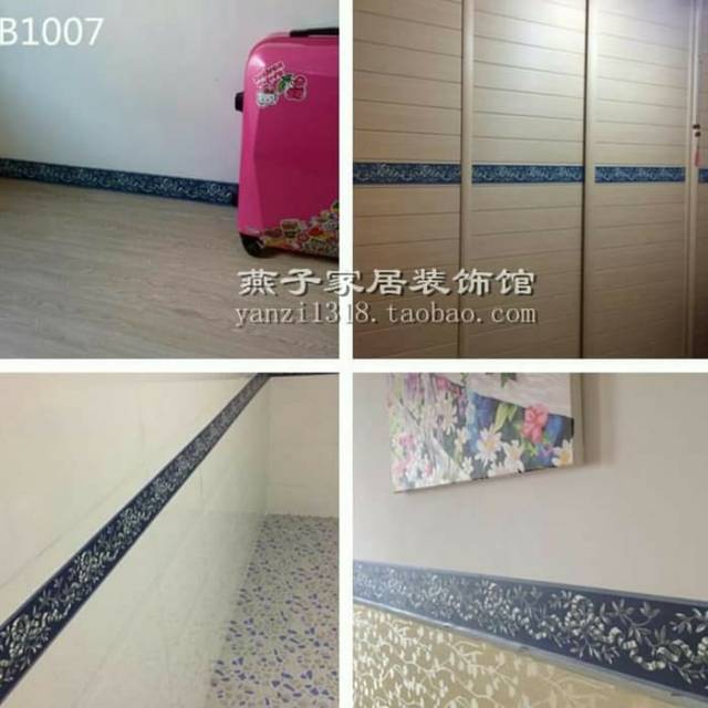 

Wallborder good quality motif pita biru kode B1007