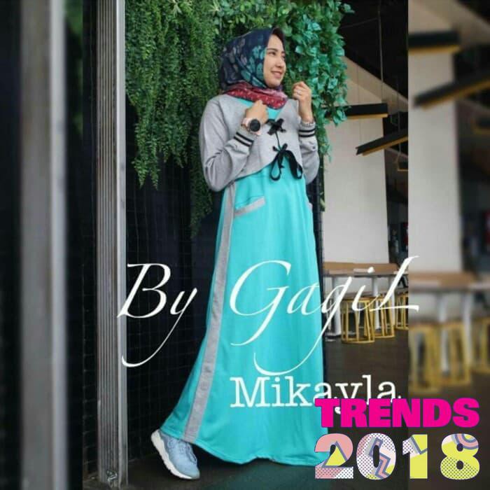Baju Gamis Terbaru Mikayla Dress Baju Muslim Wanita Gamis Murah Terl