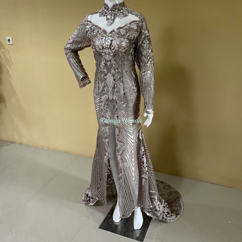 Ready Gaun Pengantin Elisab Mutiara / Wedding Dress / Kebaya Modern / Gaun Pesta Pernikahan