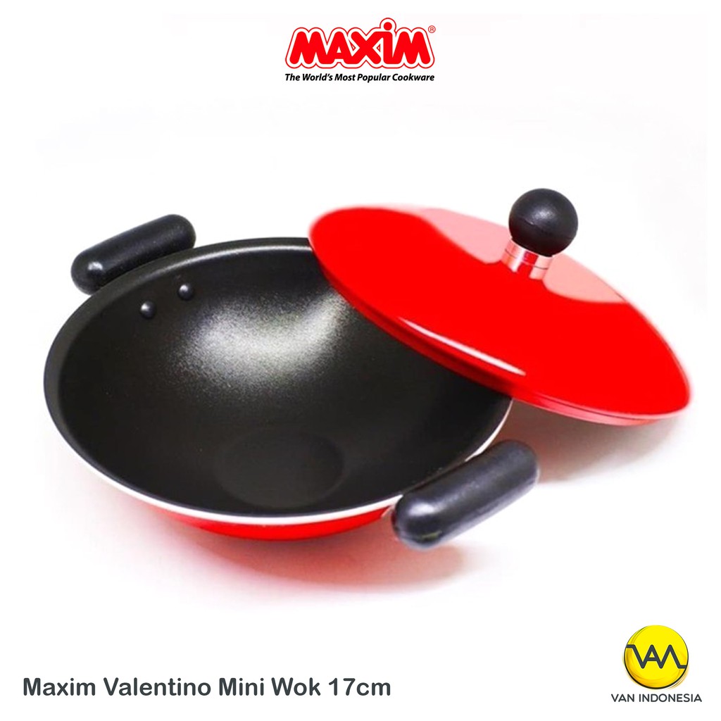 RB Maxim Valentino 17cm Wajan Teflon Mini + Tutup
