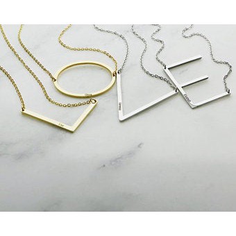 DD27 (1KG=216PCS) COD Kalung Titanium Wanita Abjad N - Z / Kalung Inisial Nama / Kalung Cewek Murah