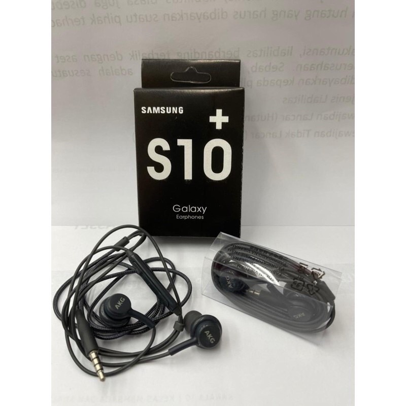 Handsfree Samsung S10+ S8 S10 AKG IG955 Ada tombol volume Earphone Headset Suara superBASS