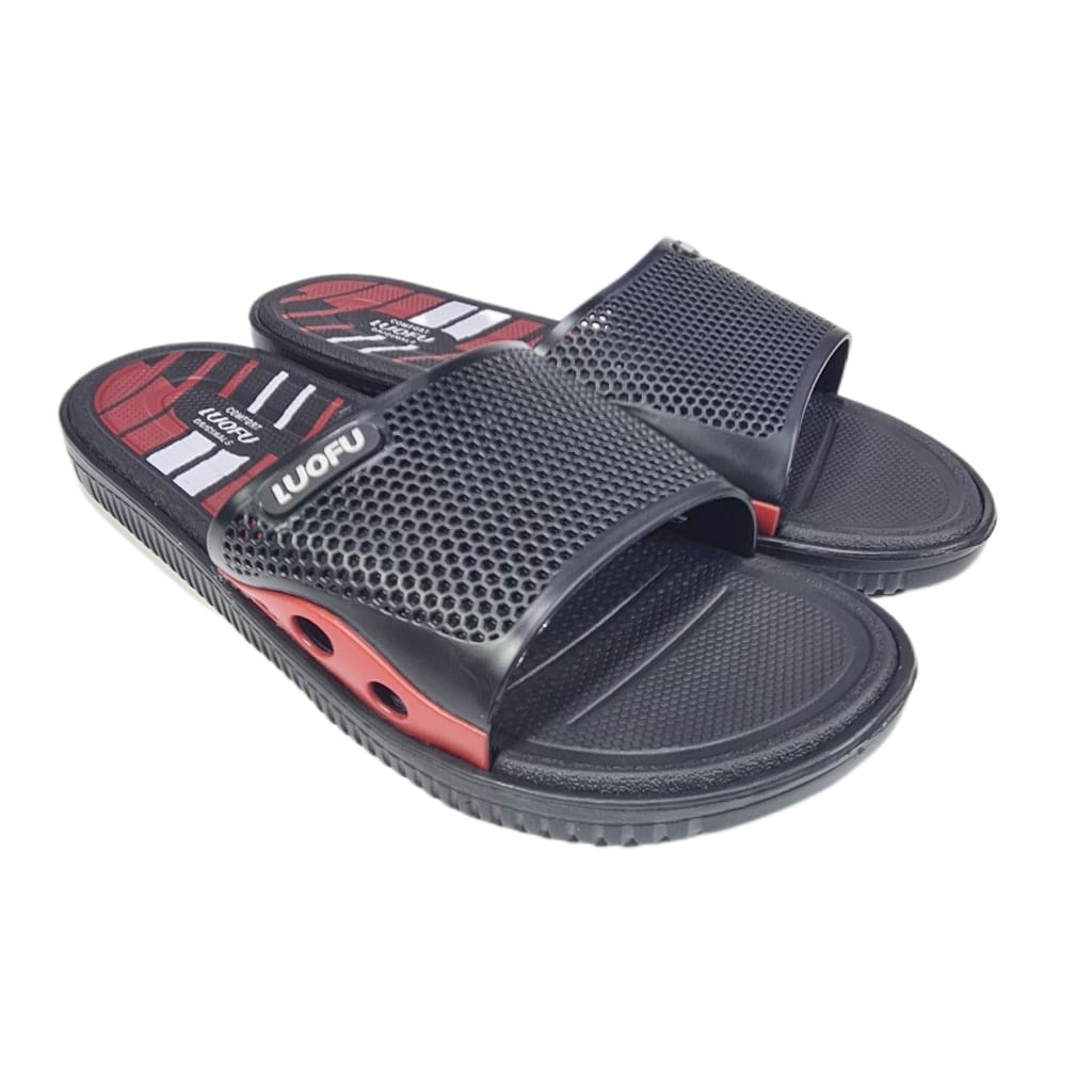 LUOFU ORIGINAL sandal karet empuk murah pria sendal cowok kokop import E6168D-A27S