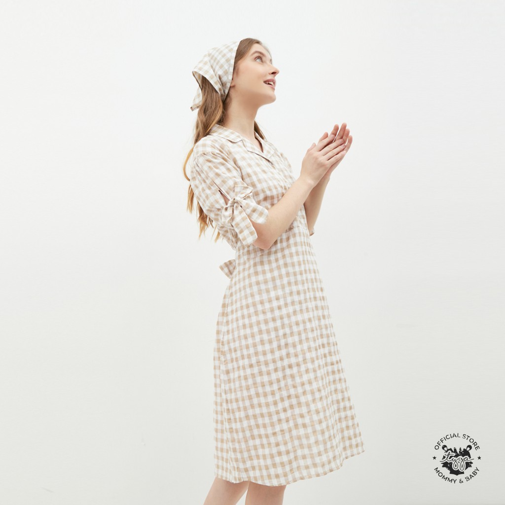 Gingham Homedress (Baju Daster Ibu Hamil &amp; Menyusui)