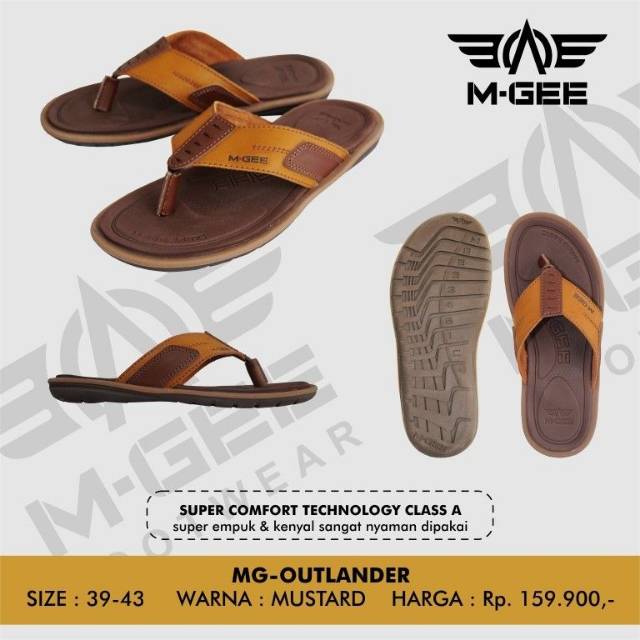 Sandal MGee M-Gee MG Outlander Casual Pria Original Kualitas Premium