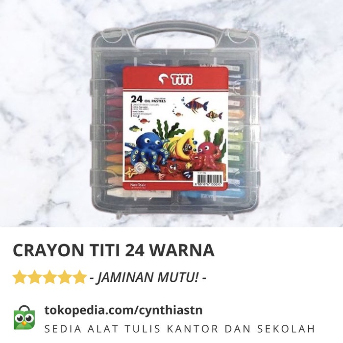 

Wow Crayon / Krayon / Oil Pastel Titi 24 Warna Murah Hot Sale