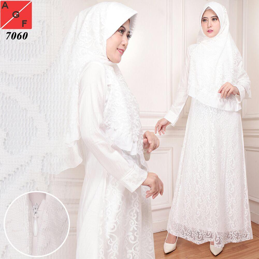 Baju Gamis Putih Baju Lebaran Busana Muslim Gamis Baju Gamis Putih Baju Lebaran Busana Muslim Gamis