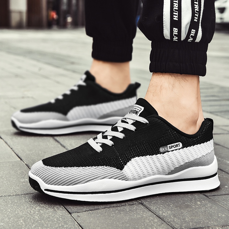 Mainland Sepatu Pria Sepatu Sneakers Kasual Sepatu Pria Olahraga Sepatu Lari Jogging Badminton Cowok Import Running Shoes KSC301