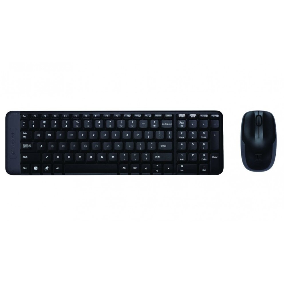 Logitech Mouse Dan Keyboard Bundle Wireless Combo Original - MK220