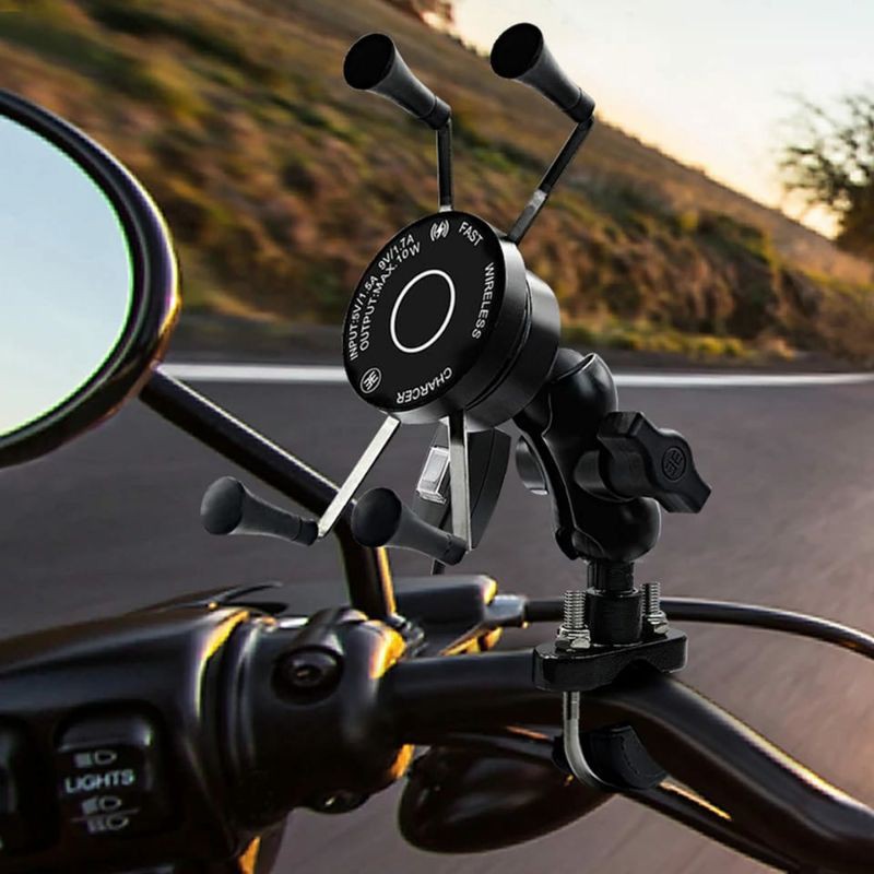 Motorcycle Holder Wireless Charger QC.30 fast charging