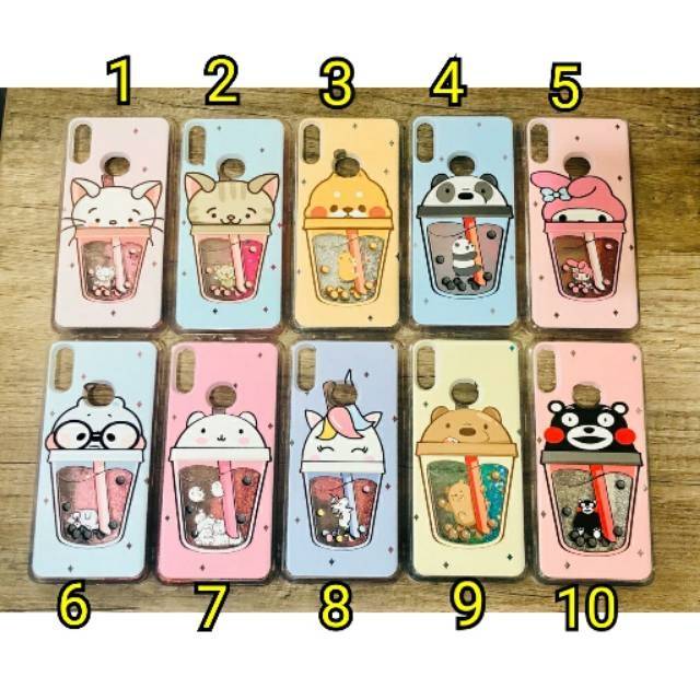 SILIKON CASE WATER GLITER BOBBA XIAOMI VIVO REALME OPPO SAMSUNG