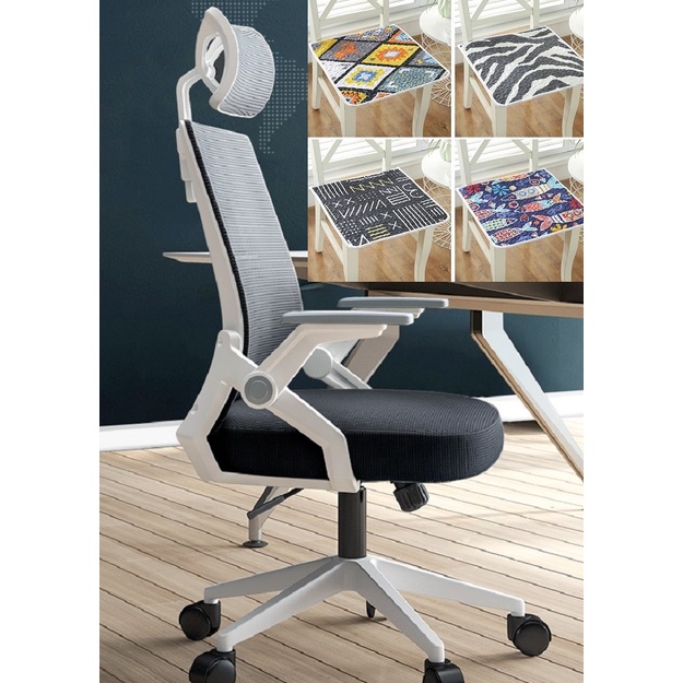 Kursi Kantor Kursi Staff-D825 White Black